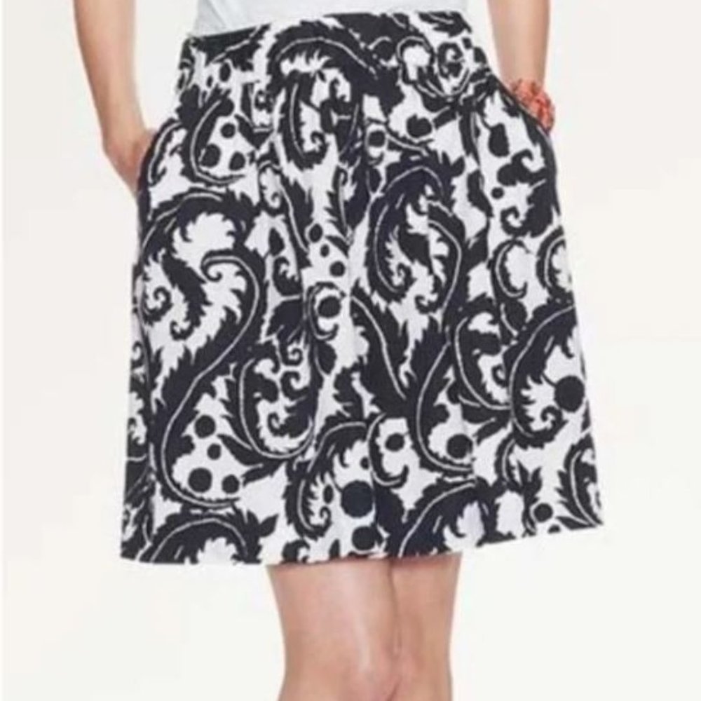 Banana Republic Milly Collection Navy A line Skirt Size 12
